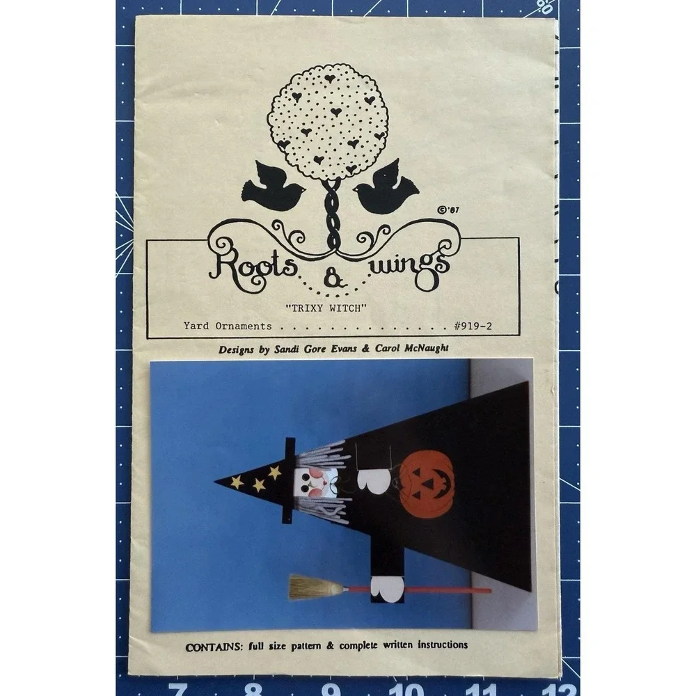 TRIXY WITCH - Roots & Wings -‎ Tole Painting Pattern Uncut